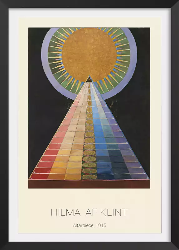 Hilma af Klint, Group X, No. 1, Altarpiece - tableau celebre