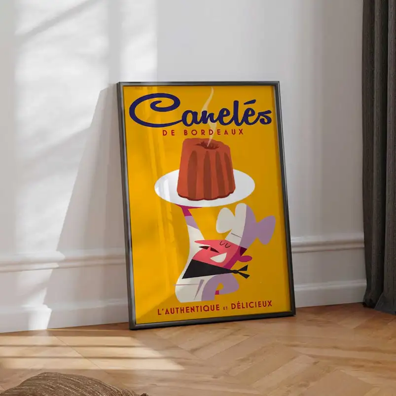 Affiche Castres maisons colorées sur l’Agout