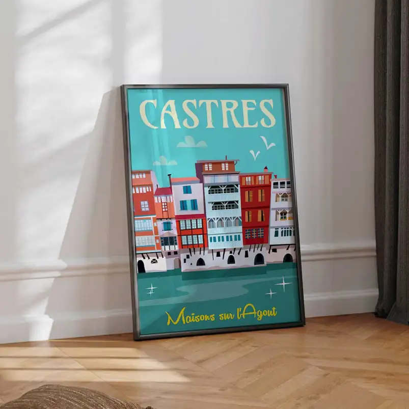 Affiche Tarbes Jardin Massey et paon