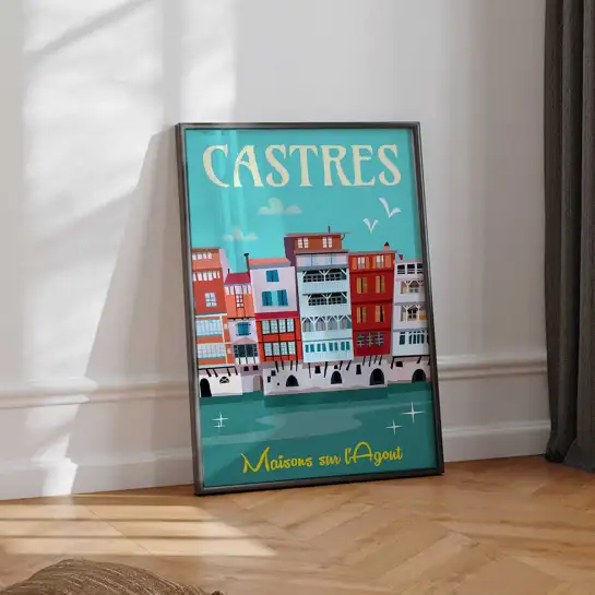 Affiche Tarbes Jardin Massey et paon