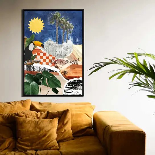 Osez une décoration originale avec cette affiche de toucan pop art.