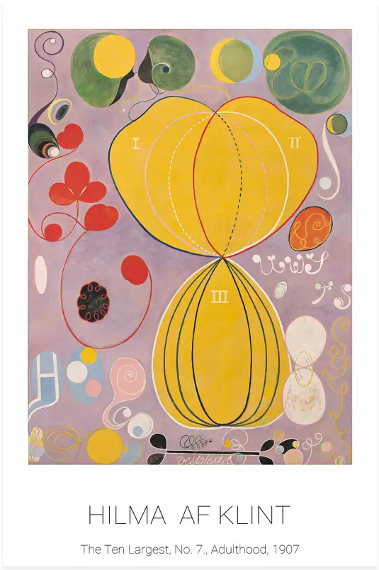 Hilma af Klint, The Ten Largest Adulthood - tableau celebre