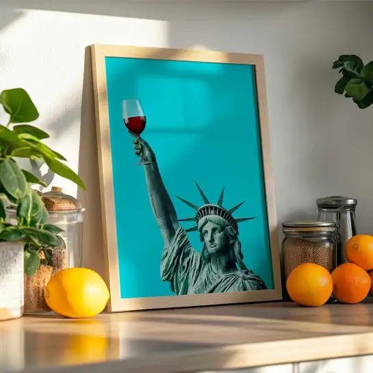 Affiche Statue de la Liberté pop art