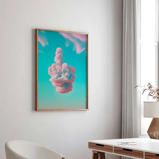 Affiche nuage décalé