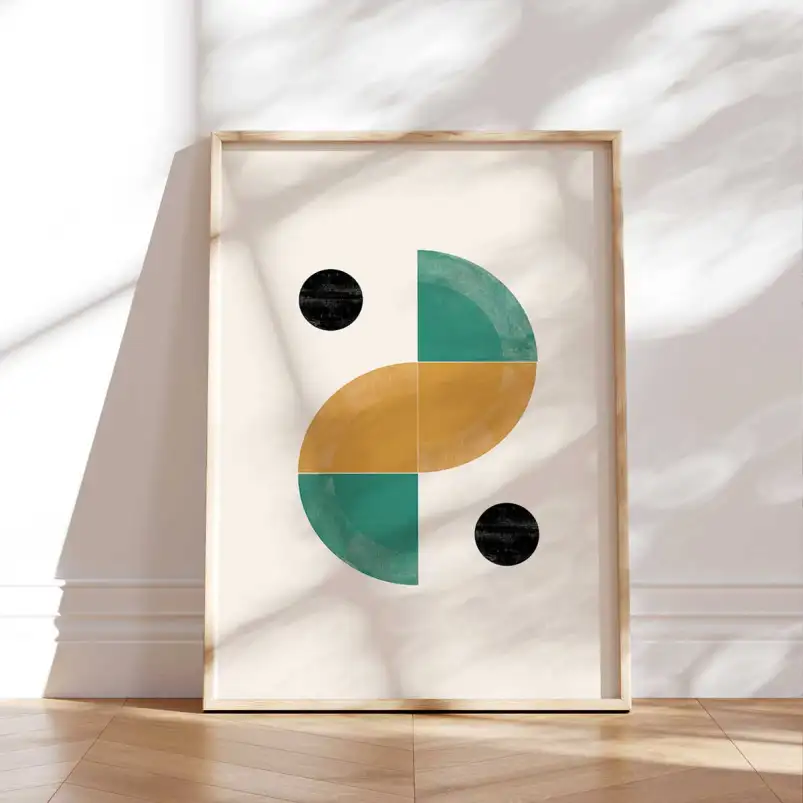Tableau abstrait géométrique