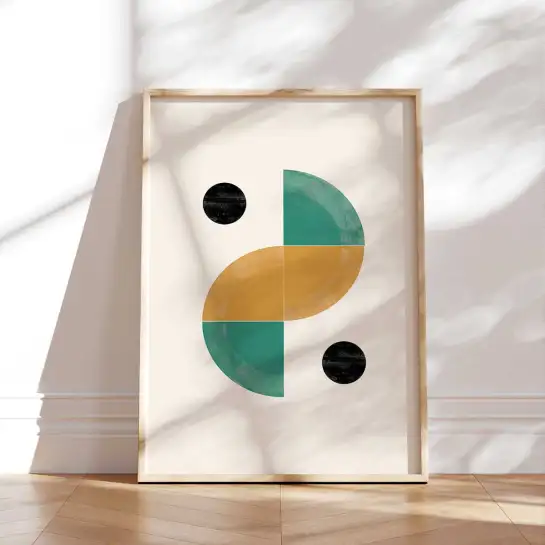 Tableau abstrait géométrique