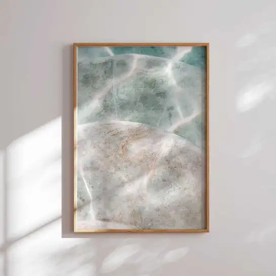 Tableau piscine eau cristalline et ambiance estivale