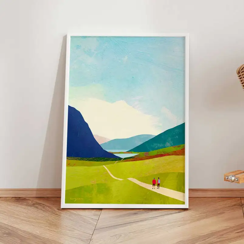 Une invitation aux grands espaces avec cette affiche vintage Henry Rivers. Idéale pour une déco nature.