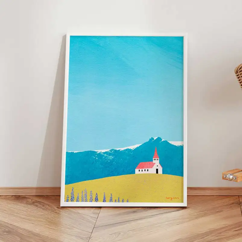 Cette affiche Henry Rivers capture la beauté des paysages nordiques.
