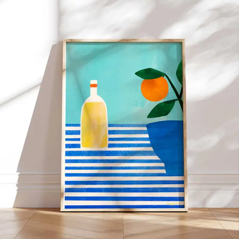 Retrouvez l’esprit des vacances avec cette affiche rétro Henry Rivers.