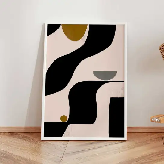 Affiche visage abstrait