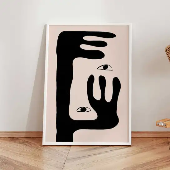 Affiche vague abstraite