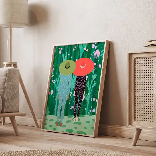 Affiche géométrique pop