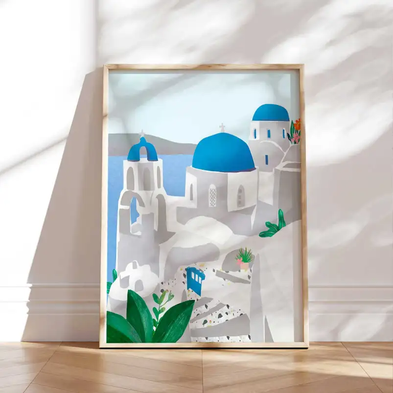 Affiche Santorin