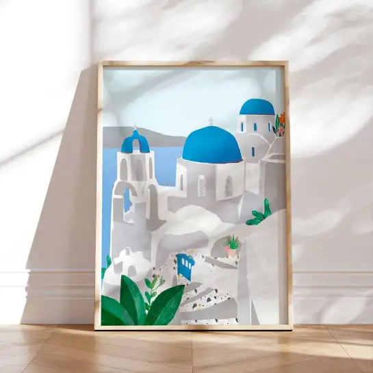 Affiche Santorin