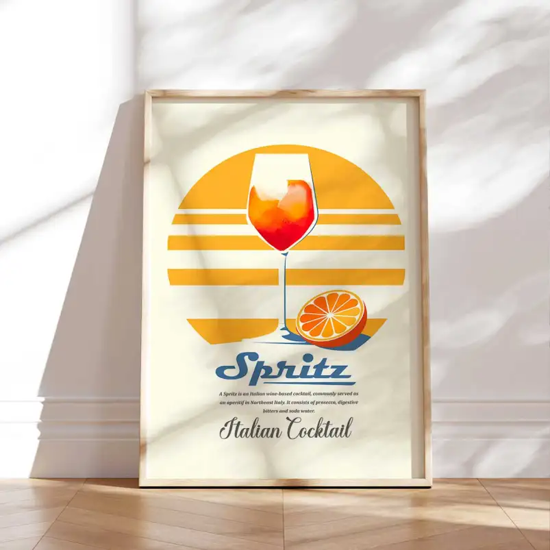 Affiche Spritz rétro