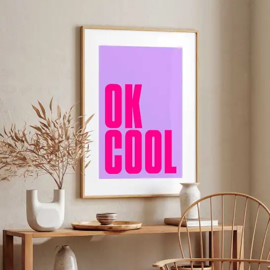 Affiche pop art design graphique coloré