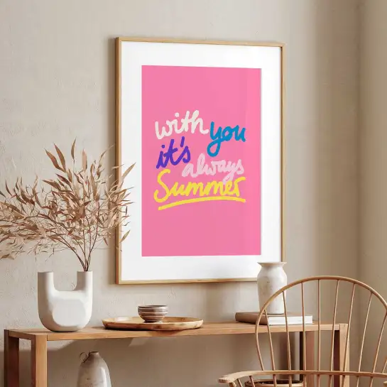 Affiche citation Summer Vibes