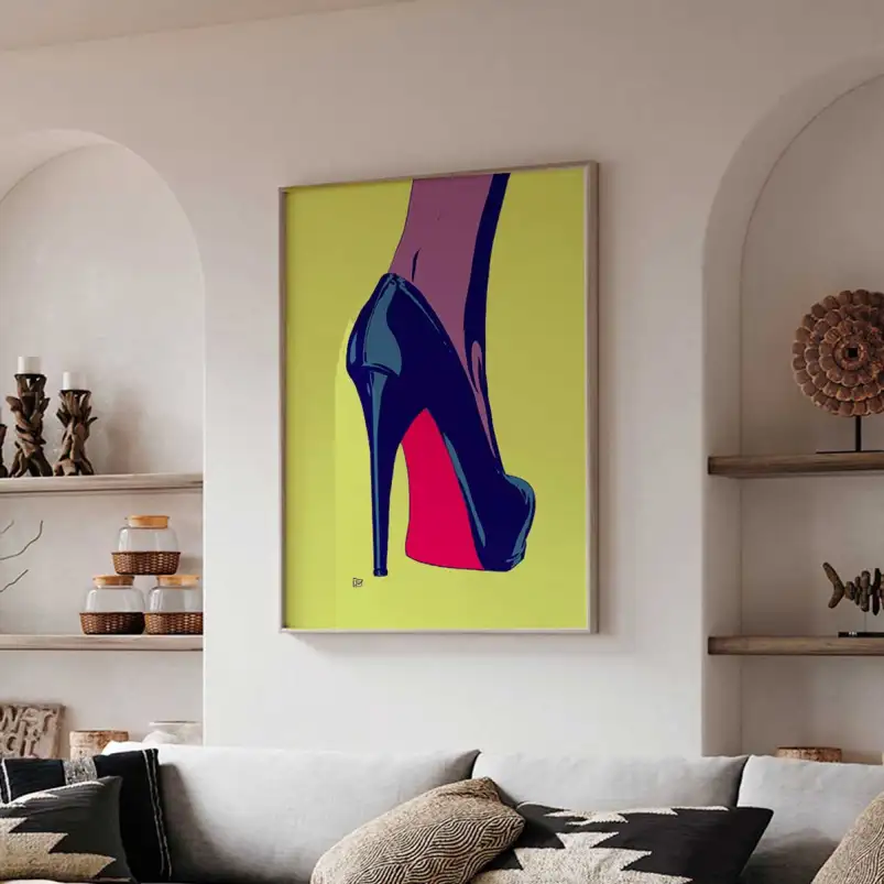 Affiche mode illustration fashion contemporaine