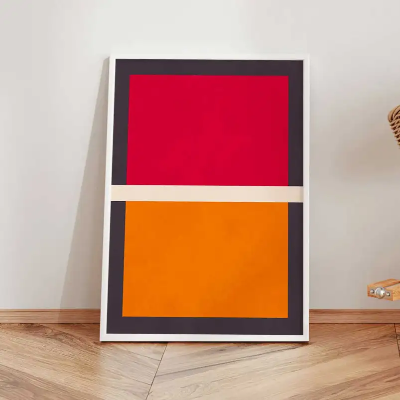 Affiche géométrique Color Block moderne