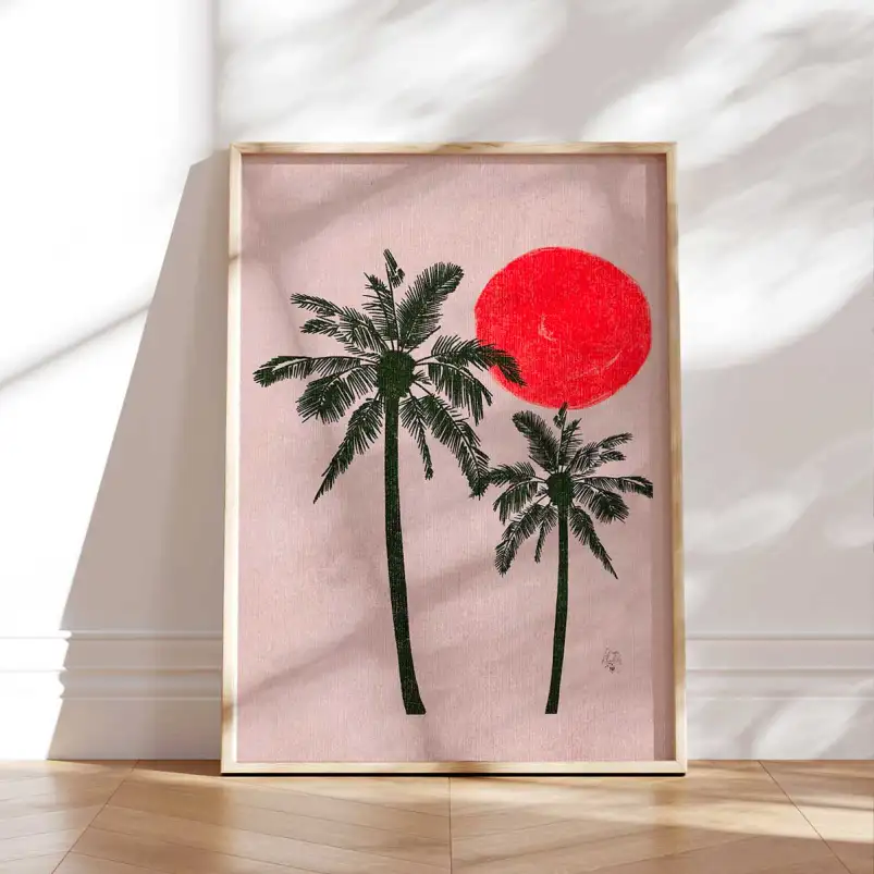 Affiche tropical chic