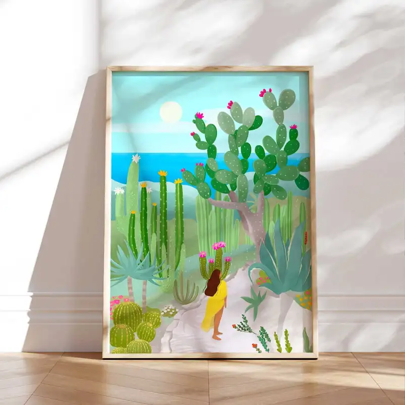 Affiche botanique marine