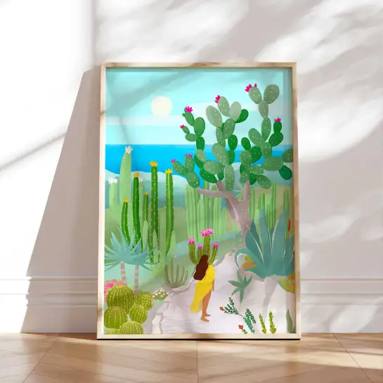 Affiche botanique marine