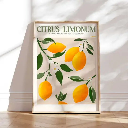 Affiche citrons de Sicile
