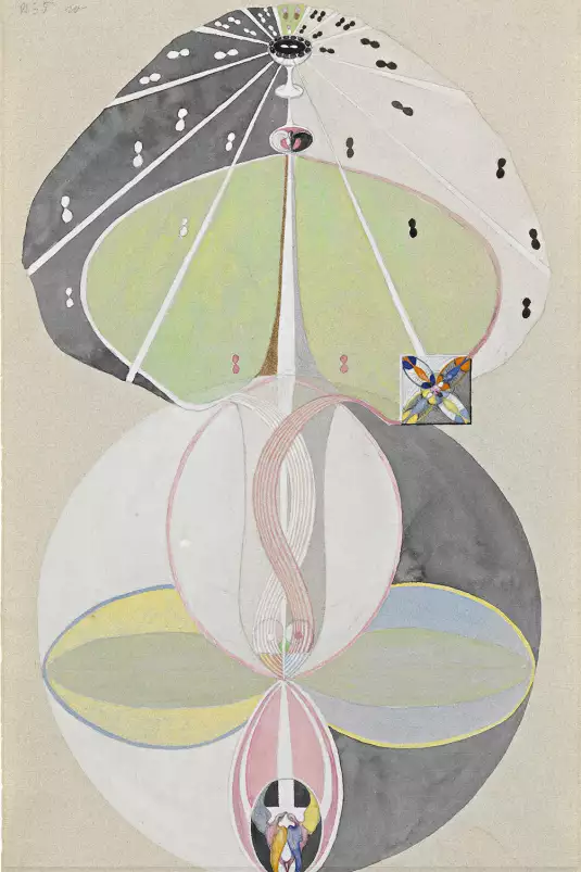 Hilma af Klint, Tree of Knowledge, No. 5 - tableau celebre