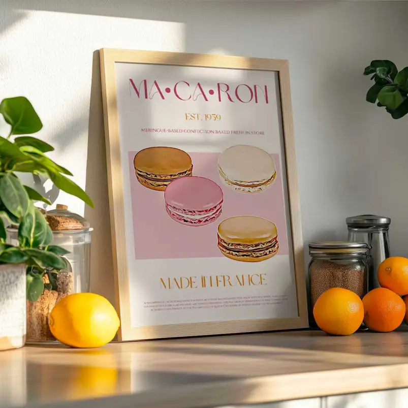 Affiche cuisine rétro