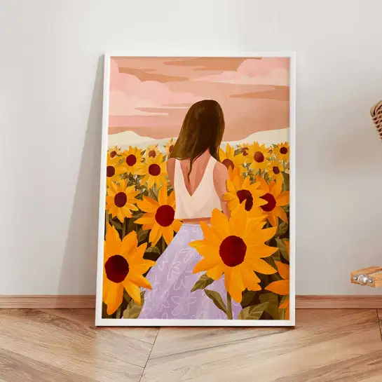 Affiche tournesols