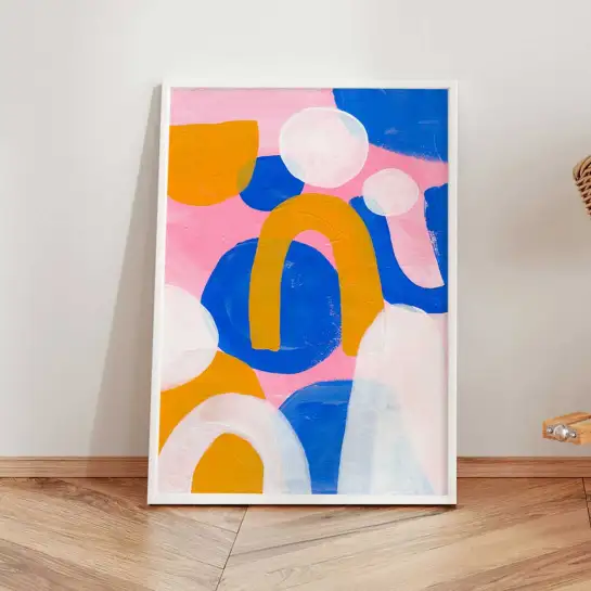 Tableau abstrait coloré