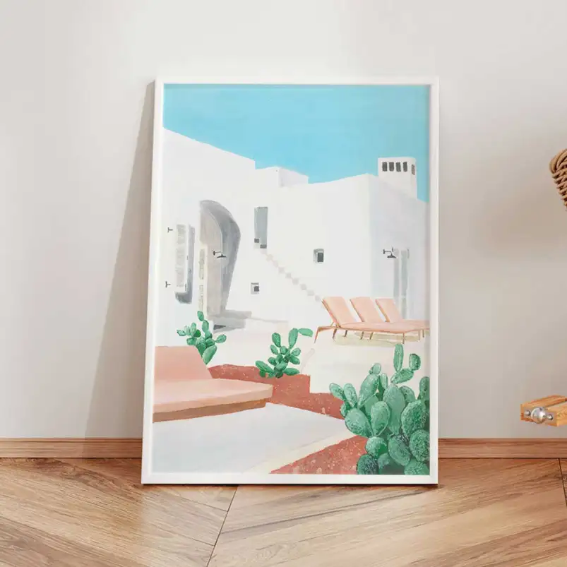 Affiche maison grecque