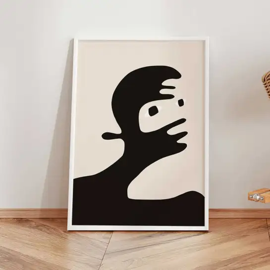 Tableau portrait abstrait