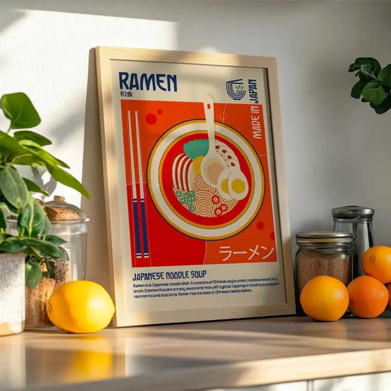 Tableau cuisine japonaise ramen