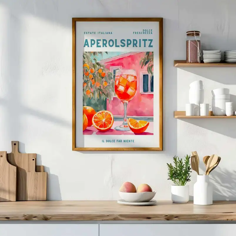 Affiche Aperol Spritz et oranges
