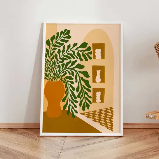 Affiche intérieur méditerranéen