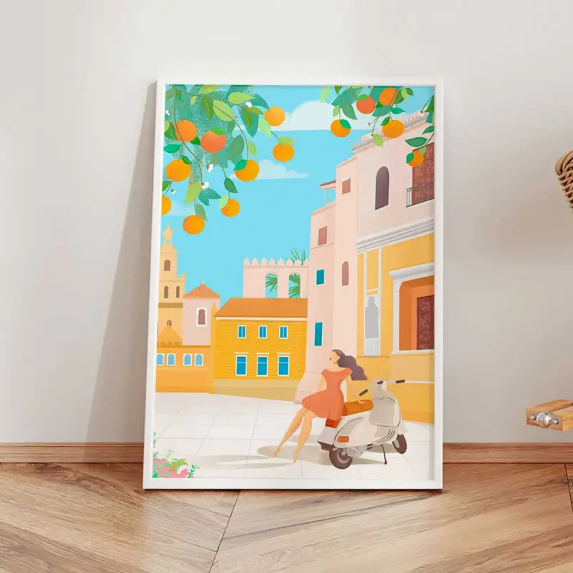 Affiche scooter italien