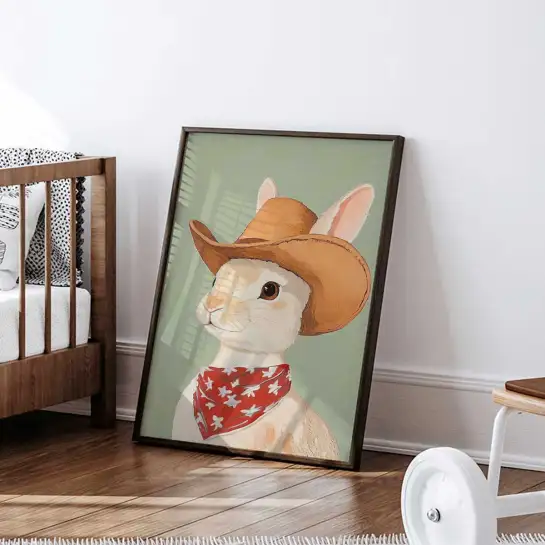 Affiche lapin vintage