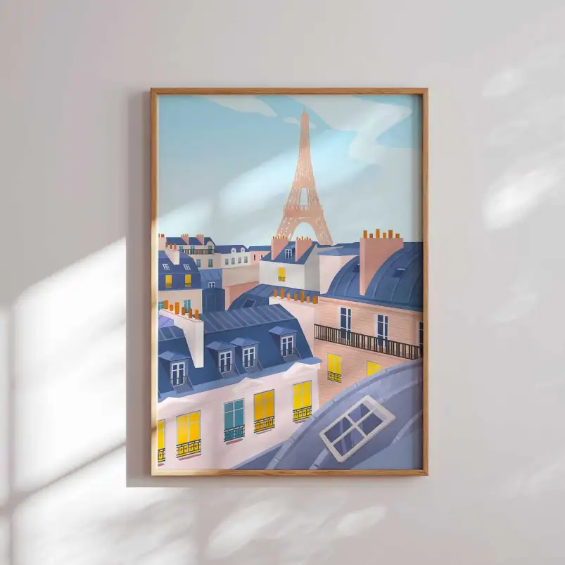 Affiche Paris paysage architectural élégant