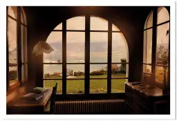 Photo vintage - Vue sur le lac