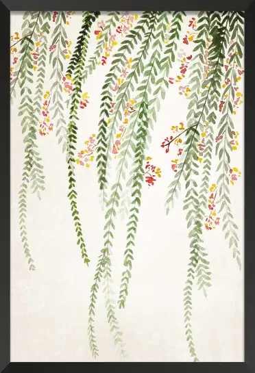 Affiche Botanique Zen à l’Aquarelle - Feuillage Retombant