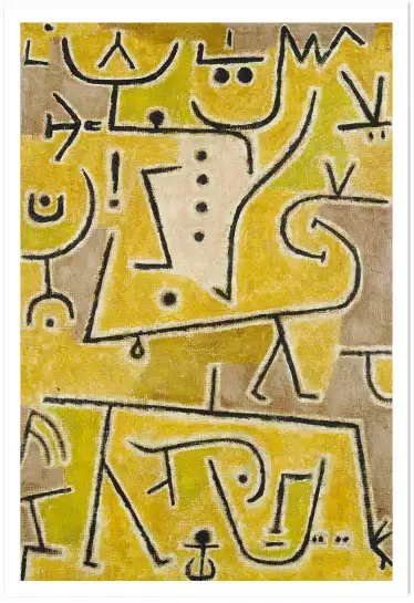 Gilet rouge par Paul Klee - tableau celebre