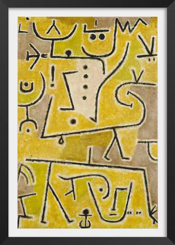 Gilet rouge par Paul Klee - tableau celebre