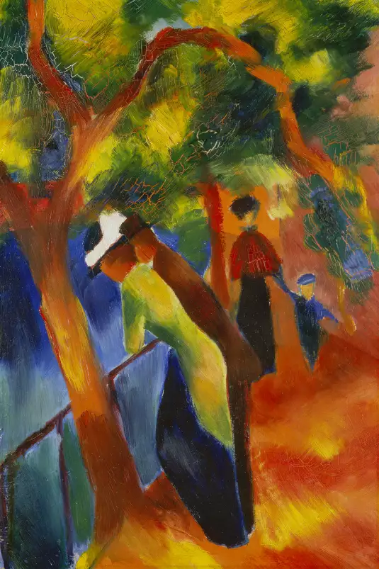 Sunny Path par August Macke - tableau celebre