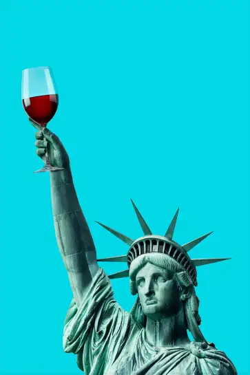 Affiche humoristique Statut de la liberté Cheers