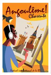 Affiche Bordeaux vintage- poster illustré vignoble château