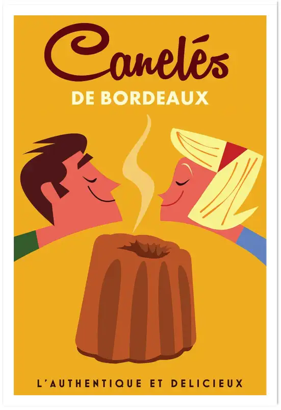 Affiche vintage de Cognac- poster charente illustré