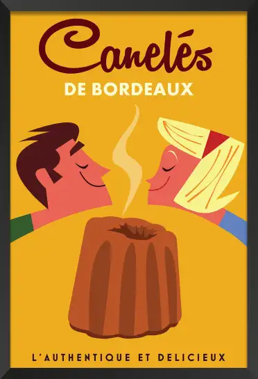 Affiche vintage de Cognac- poster charente illustré