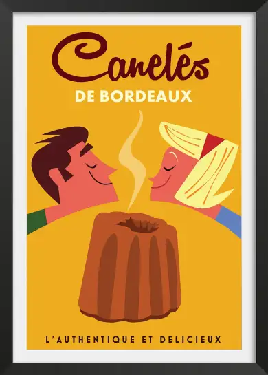 Affiche vintage de Cognac- poster charente illustré